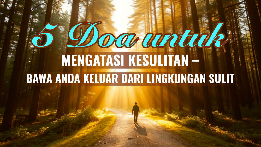 5 Doa untuk Mengatasi Kesulitan – Bawa Anda Keluar dari Lingkungan Sulit